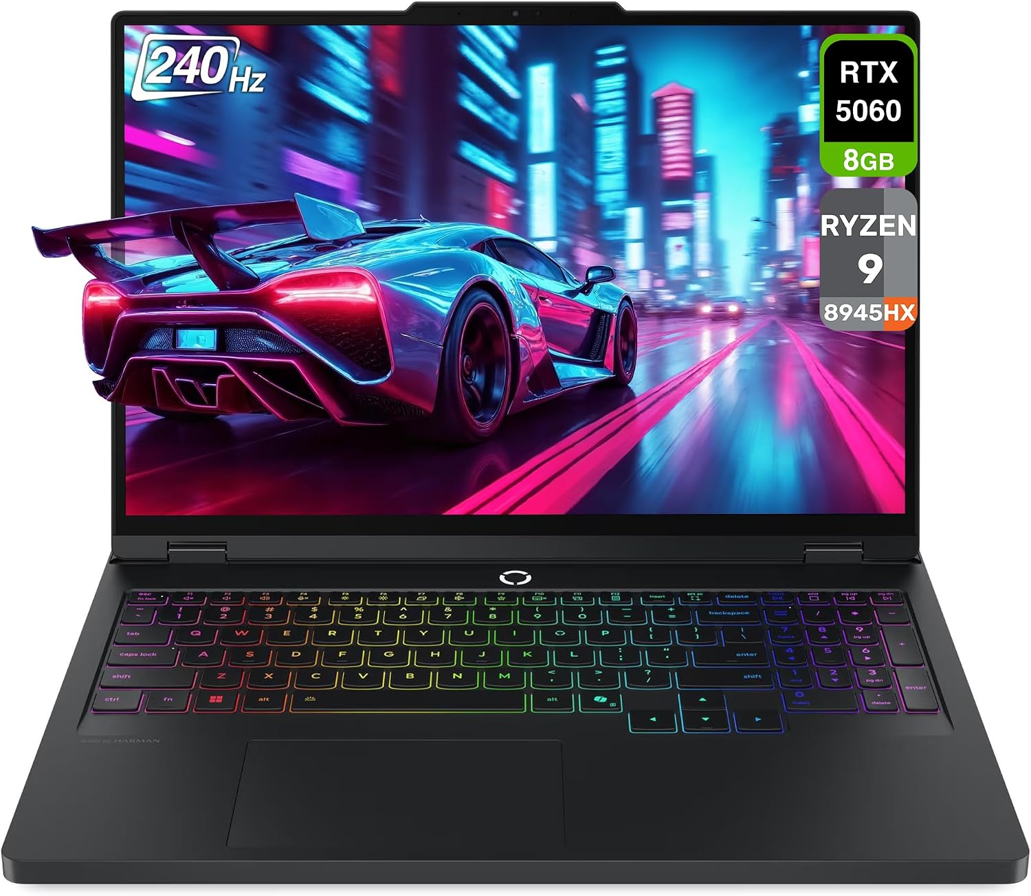 لپتاپ گیمینگ lenovo مدل (Legion Pro 5 16ADR10) 16" WQXGA 240Hz Gaming Laptop, AMD Ryzen 9 8945HX, NVIDIA GeForce RTX 5060, 16GB DDR5, 1TB SSD